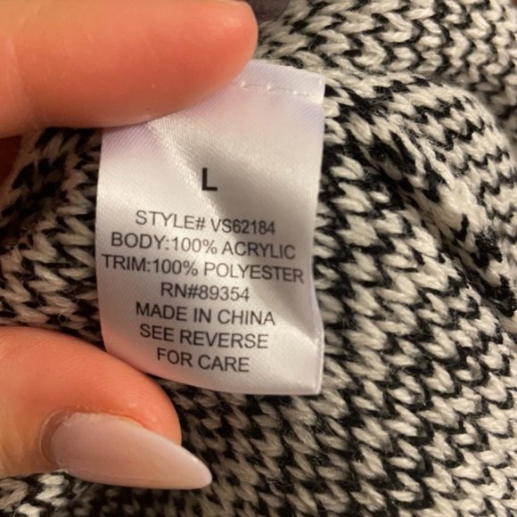 Andrienne Vittadini Black & White Jacket/Cape - Picture 6 of 7